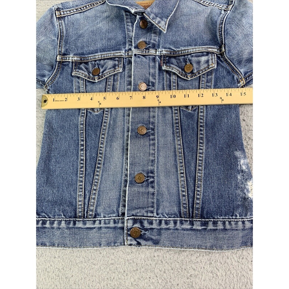 Levis Jacket Womens Size Small Vintage Distressed‎ Vintage IRREGULAR Stamped - Picture 4 of 14